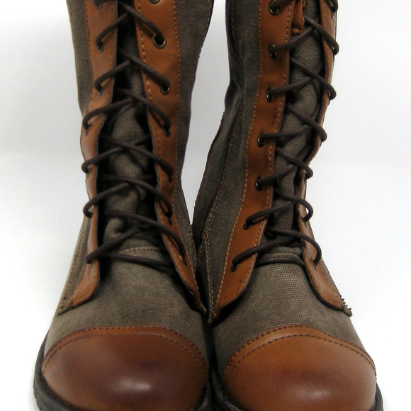 canvas combat boots womens